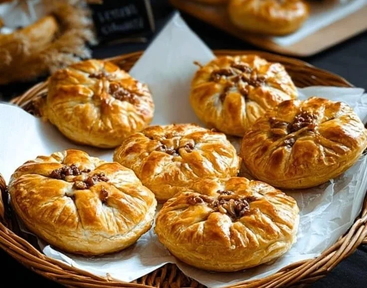 Homemade beef meat pies recipe with flaky crust and savory filling