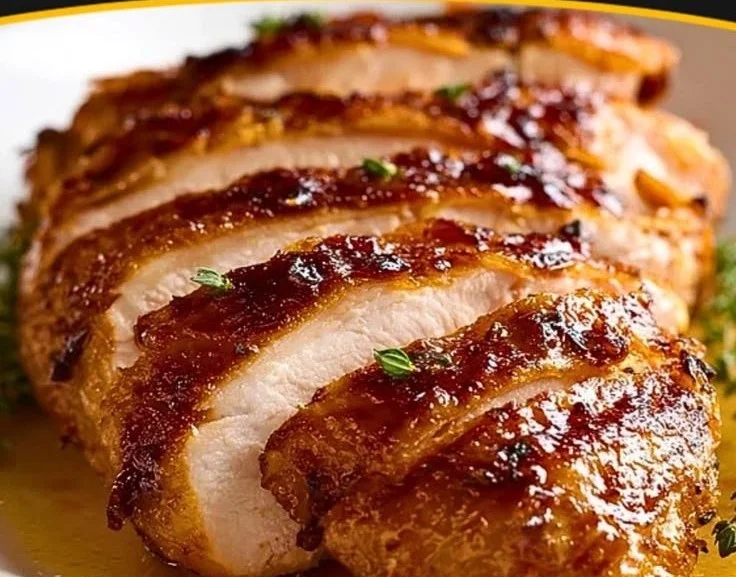 Delicious Butterball Crockpot Turkey Breast served on a platter