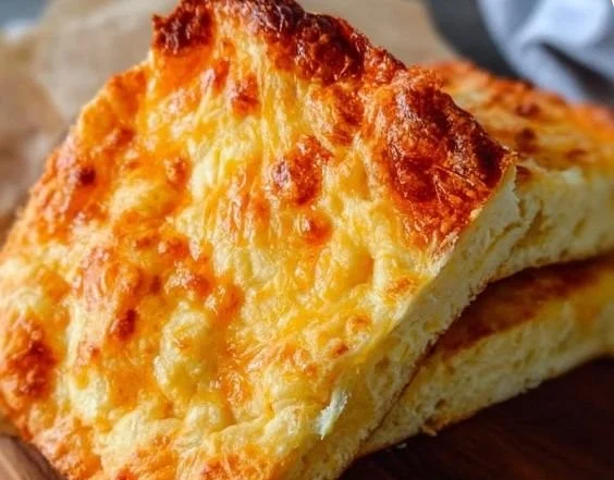 Cheesy Cottage Cheese Bread fresh out of the oven, golden and fluffy.