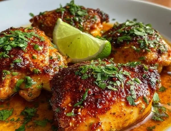 Delicious and zesty Chili Lime Chicken dish served on a plate