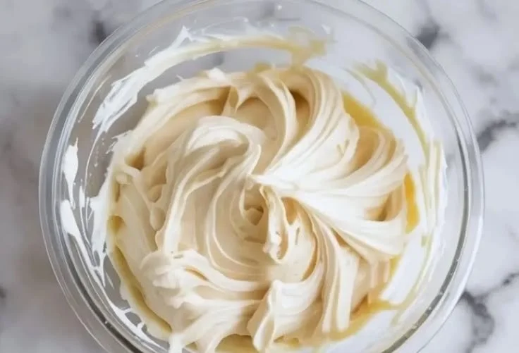 Coconut Buttercream Frosting spread on a delicious cake