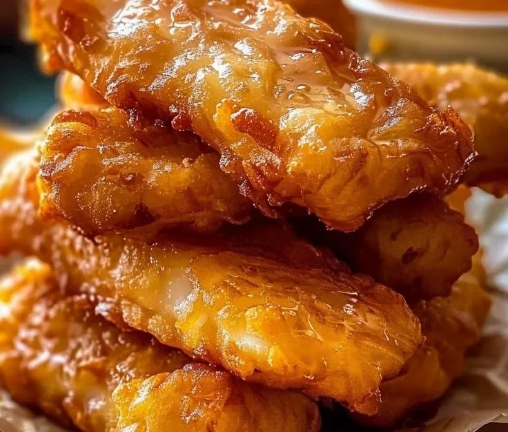 Crispy batter on fried seafood inspired by Long John Silver's recipe