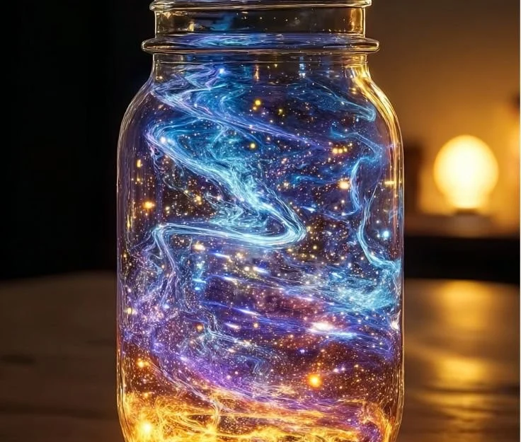 Galaxy Calm Jar for stress relief and relaxation