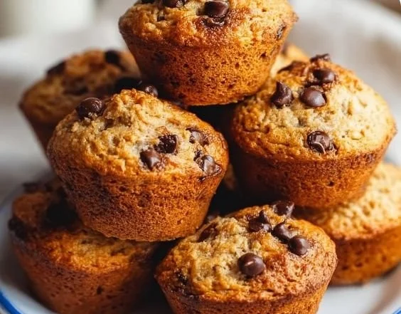 Healthy Greek yogurt protein powder muffins fresh out of the oven