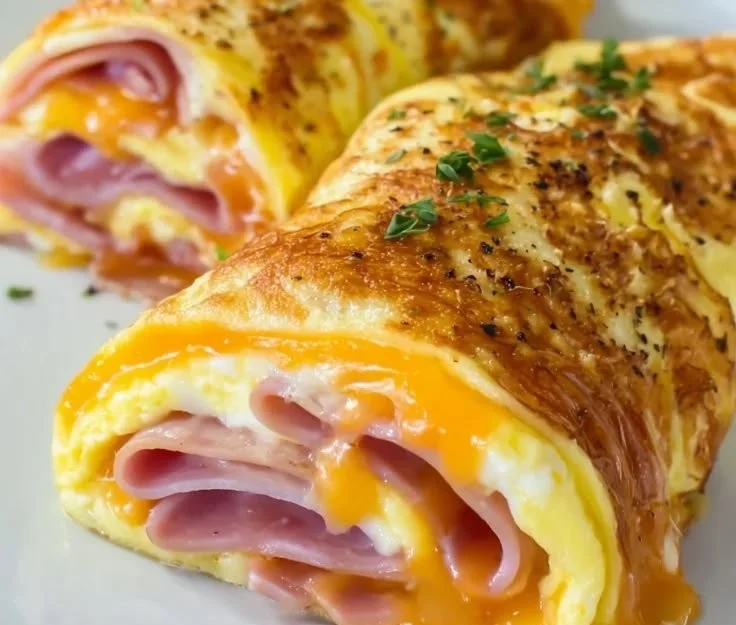 Low carb breakfast roll ups filled with healthy ingredients
