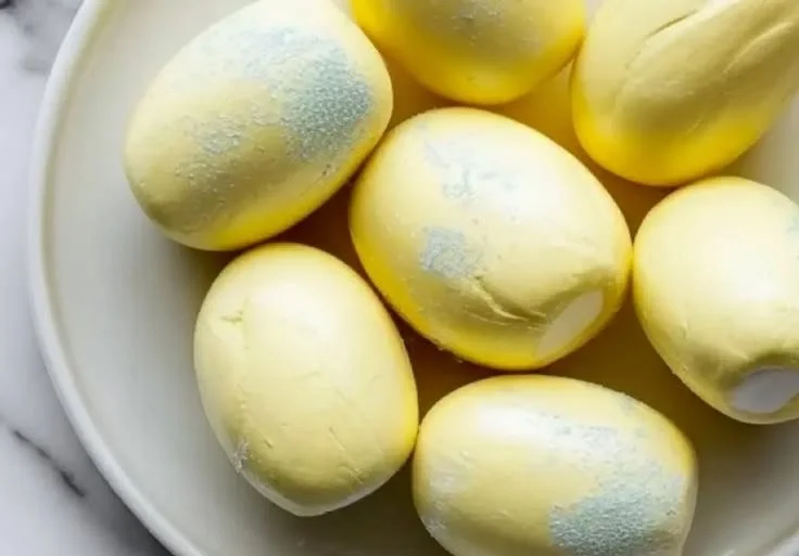 Colorful marshmallow Easter eggs for festive celebrations