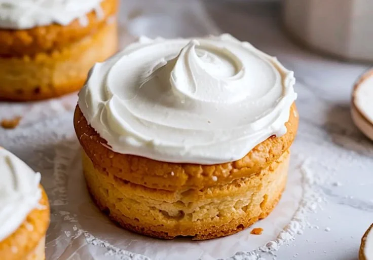 Delicious homemade Powdered Sugar Frosting on a cake