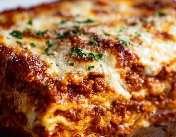 Delicious 5-ingredient lasagna served in a cozy dish