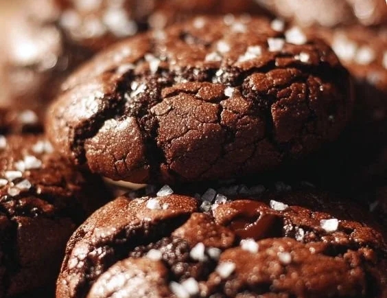 Delicious homemade brownie mix cookies on a cooling rack