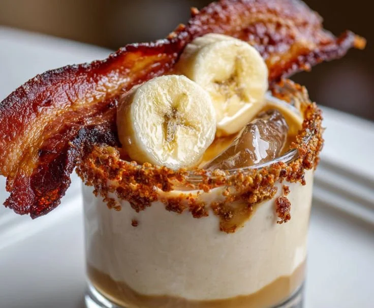 Elvis Presley Shot showcasing a creamy indulgence dessert