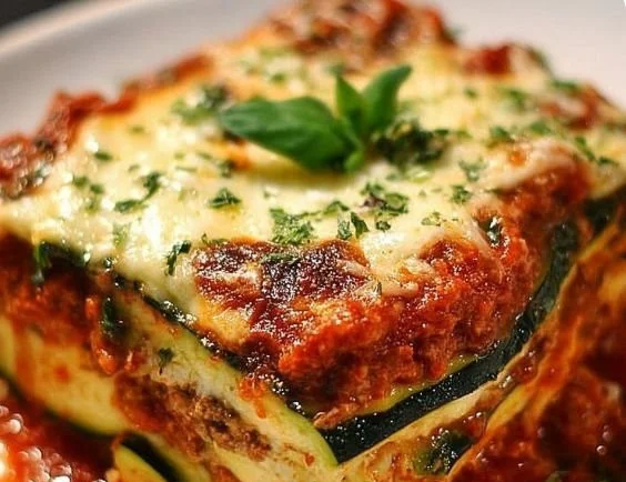 Delicious hearty zucchini lasagna recipe without watery layers