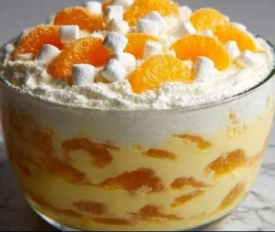 Delicious Orange Creamsicle Salad served in a vibrant bowl
