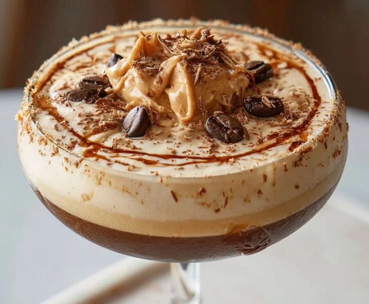 Peanut Butter Espresso Martini cocktail recipe with rich flavors