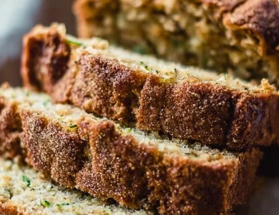 Delicious homemade zucchini bread fresh out of the oven
