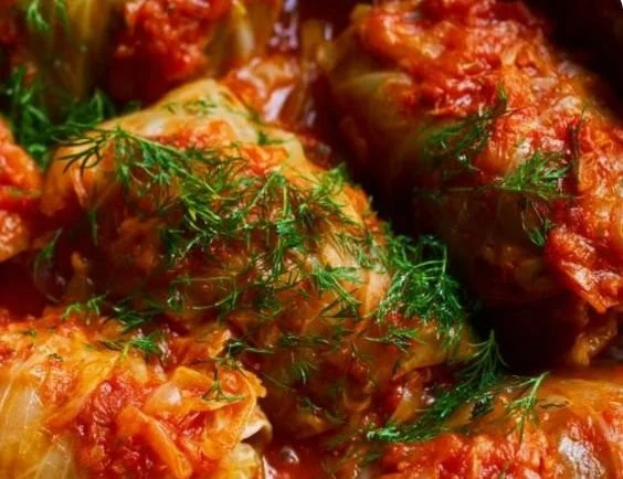 Delicious stuffed cabbage dish prepared following Ina Garten's recipe