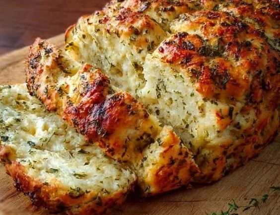 Homemade Italian Herb and Cheese Bread inspired by Subway's recipe.