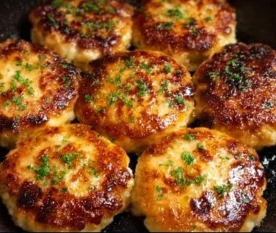 Delicious turkey burgers cooked in an air fryer, served on a plate with toppings.