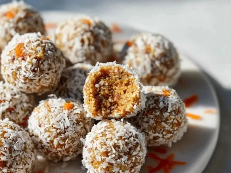 Healthy Carrot Cake Energy Balls for a nutritious snack