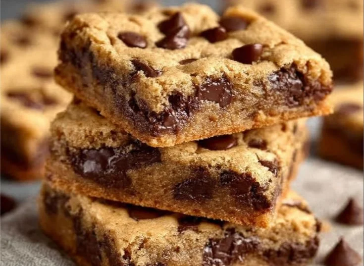Delicious chocolate chip cookie bars that melt in your mouth