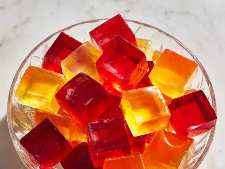 Gelatin cubes as a healthy snack option for effective weight loss
