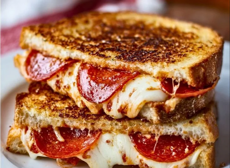 Delicious grilled cheese pizza topped with gooey melted cheese and crispy crust