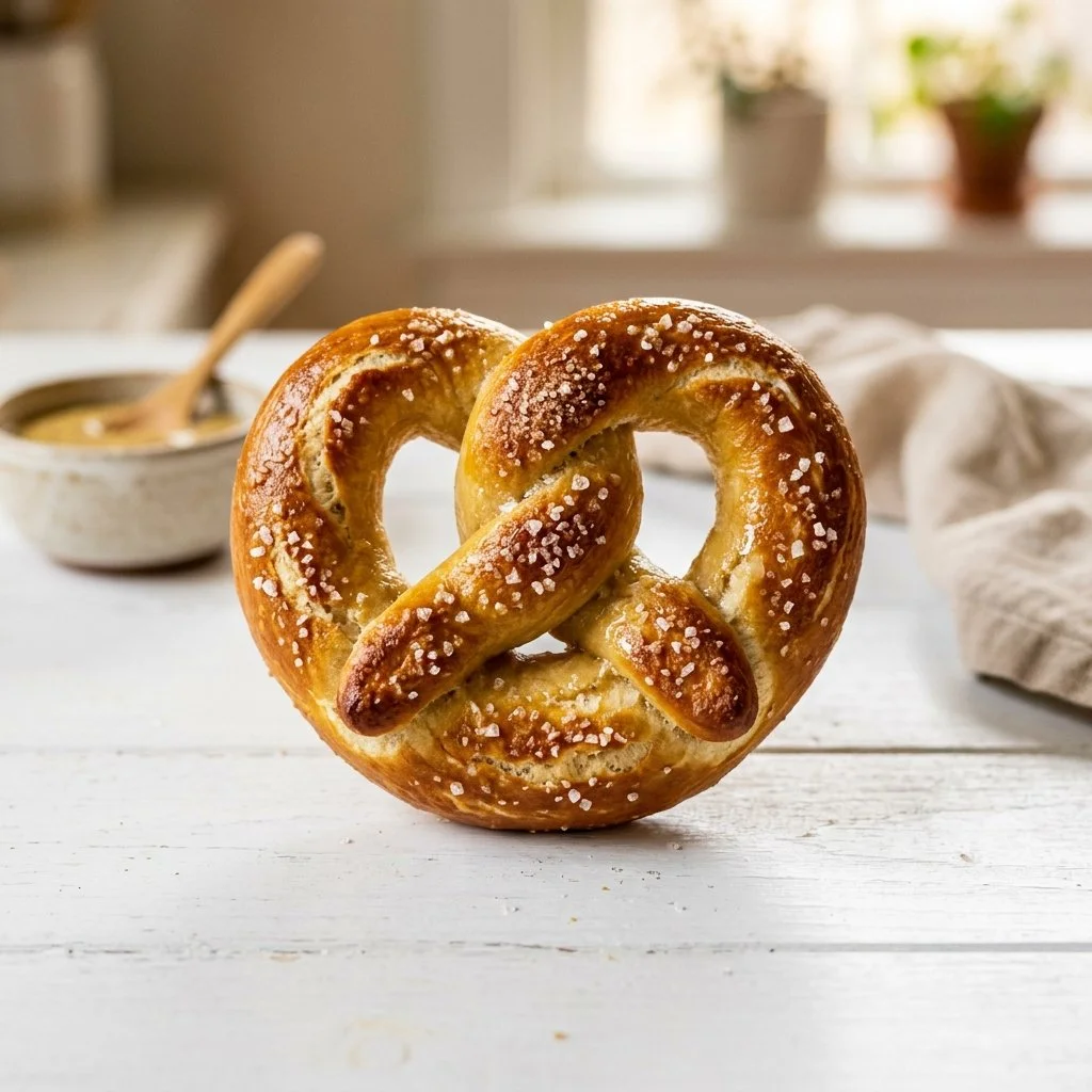 Delicious homemade soft pretzels ready to be enjoyed with dips.