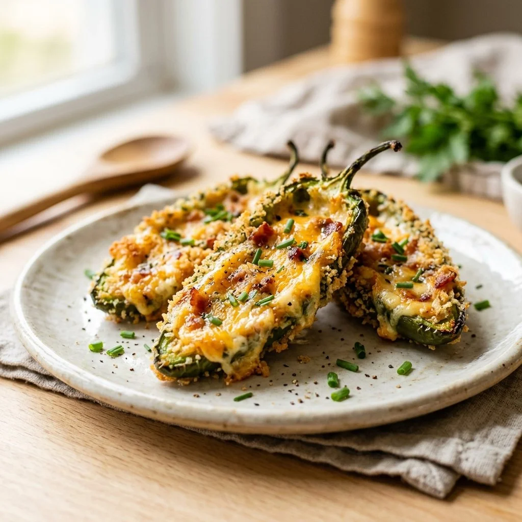 Delicious jalapeño poppers filled with cream cheese and spices