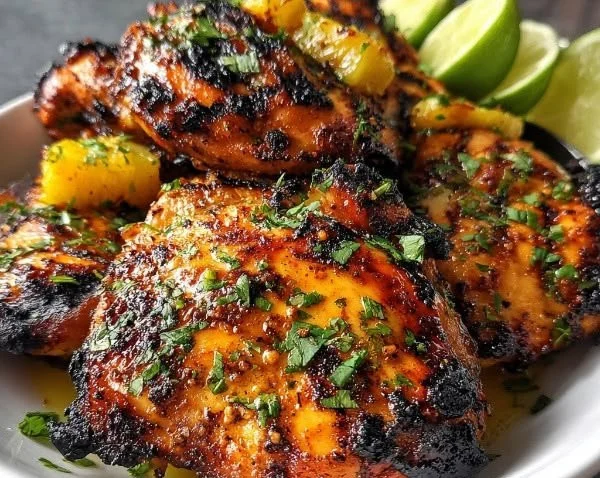Delicious Key West grilled chicken marinated in tropical citrus dressing