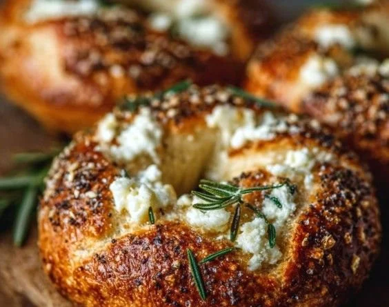 Homemade mozzarella stuffed pretzels fresh from the oven