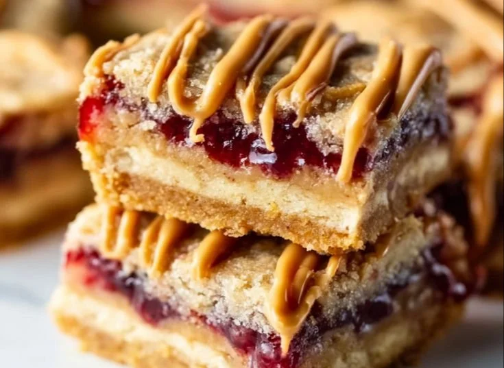 Delicious Peanut Butter & Jelly Cheesecake Bites dessert on a plate
