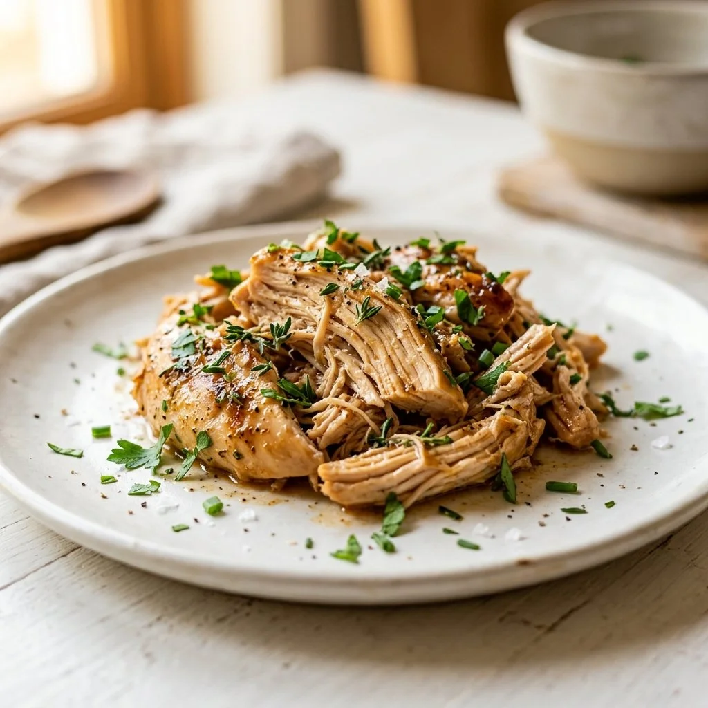 Slow Cooker Chicken Breast cooked to perfection with herbs and spices.