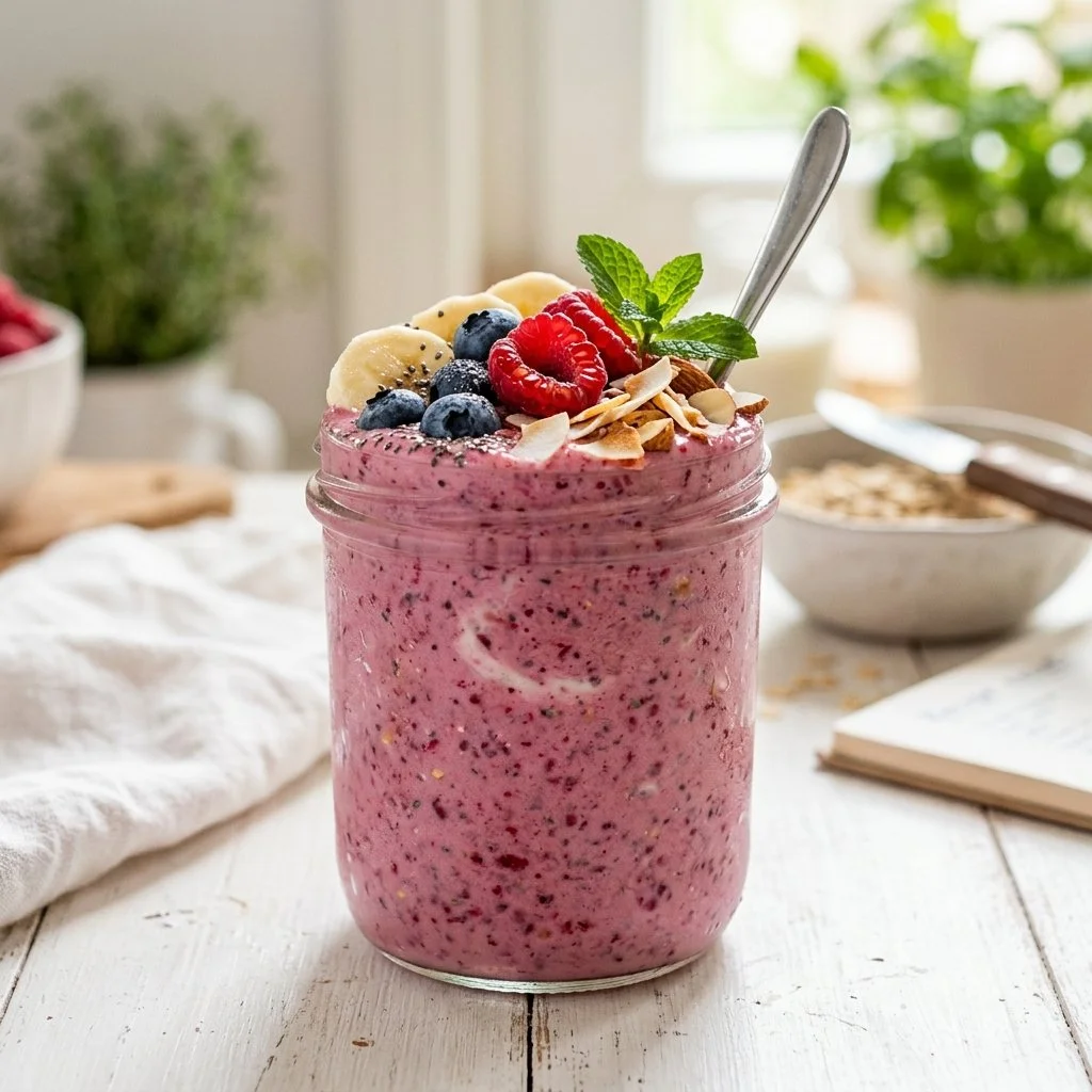 Refreshing smoothie recipe with fruits and vegetables for health