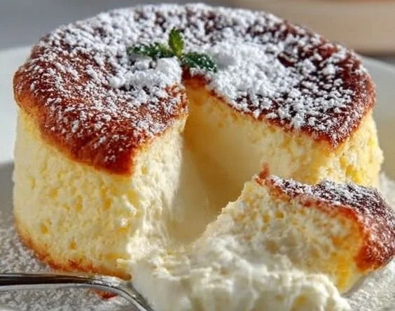 Delicious soft vanilla dessert served in a stylish bowl