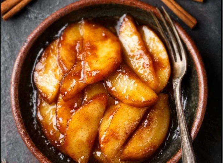 Delicious Southern-style fried apples served in a bowl