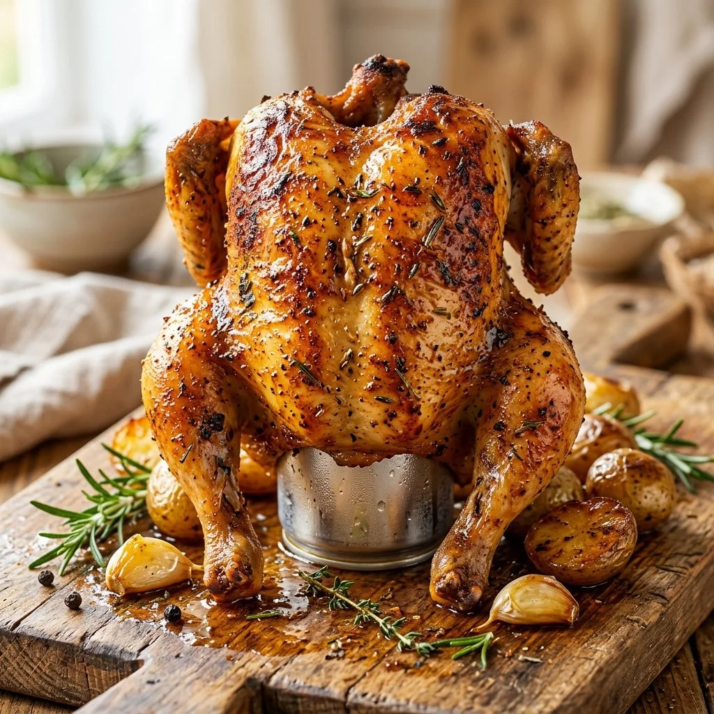 Perfectly grilled Beer Can Chicken recipe for juicy and flavorful results