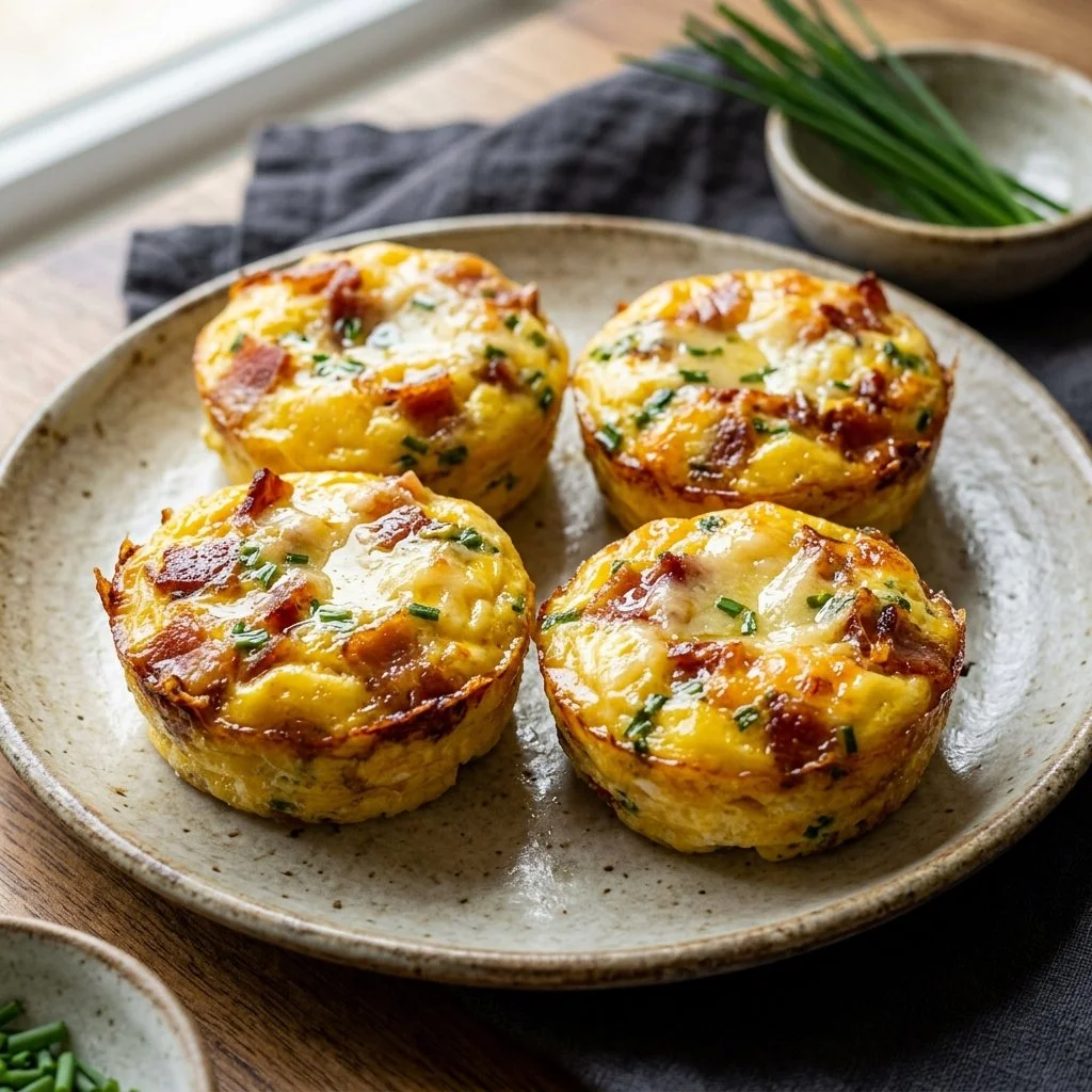 Delicious homemade copycat Starbucks egg bites served on a plate