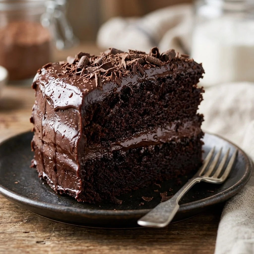 Death by Chocolate Cake - a rich, decadent dessert for chocolate lovers.