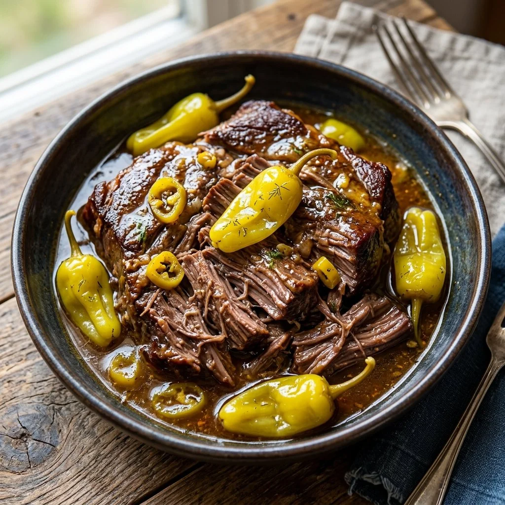 Delicious Mississippi Pot Roast with tender beef and rich flavors