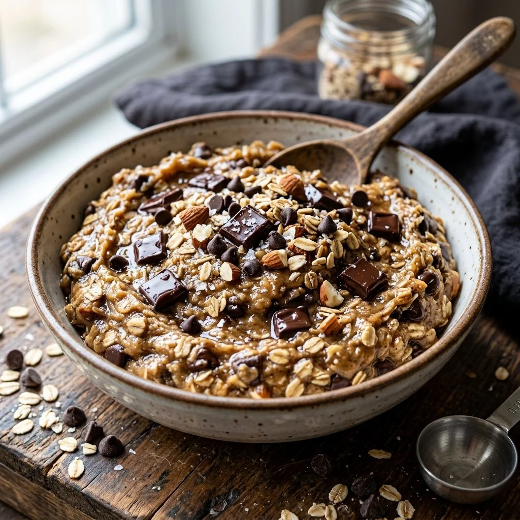 Delicious protein cookie dough for a healthy snack option